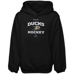 NHL Reebok Anaheim Ducks Toddler Center Ice Hoodie - Black