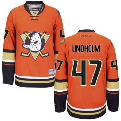 Hampus Lindholm Reebok Anaheim Ducks Authentic Orange Third NHL Jersey