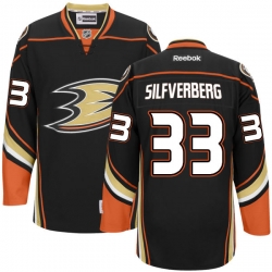 Jakob Silfverberg Reebok Anaheim Ducks Authentic Black Team Color Jersey