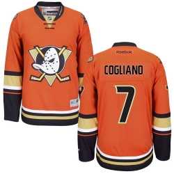 Andrew Cogliano Reebok Anaheim Ducks Premier Orange Third NHL Jersey