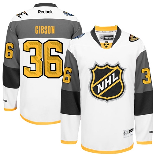 John Gibson Reebok Anaheim Ducks Authentic White 2016 All Star NHL Jersey