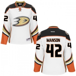 Josh Manson Women's Reebok Anaheim Ducks Authentic White Jersey