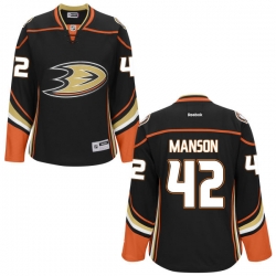 Josh Manson Women's Reebok Anaheim Ducks Authentic Black Jersey