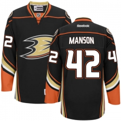 Josh Manson Youth Reebok Anaheim Ducks Premier Black Team Color Jersey