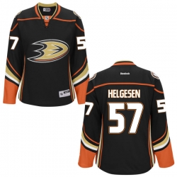 Kenton Helgesen Women's Reebok Anaheim Ducks Premier Black Jersey