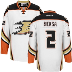 Kevin Bieksa Reebok Anaheim Ducks Premier White Away NHL Jersey