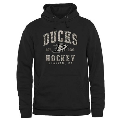 NHL Anaheim Ducks Black Camo Stack Pullover Hoodie