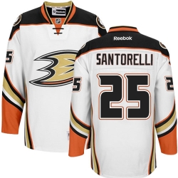 Mike Santorelli Reebok Anaheim Ducks Premier White Away NHL Jersey