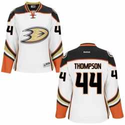 Nate Thompson Women's Reebok Anaheim Ducks Premier White Jersey