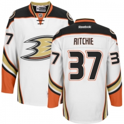 Nick Ritchie Reebok Anaheim Ducks Premier White Jersey