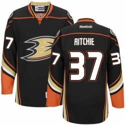 Nick Ritchie Reebok Anaheim Ducks Premier Black Team Color Jersey