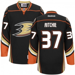 Nick Ritchie Reebok Anaheim Ducks Authentic Black Team Color Jersey