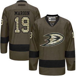 Patrick Maroon Reebok Anaheim Ducks Authentic Green Salute to Service NHL Jersey