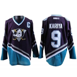 Paul Kariya CCM Anaheim Ducks Authentic Purple /Turquoise Throwback NHL Jersey