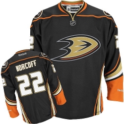Shawn Horcoff Reebok Anaheim Ducks Premier Black Home NHL Jersey