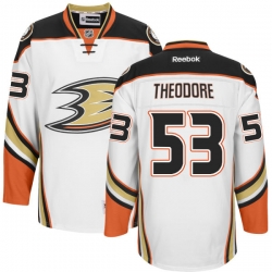 Shea Theodore Reebok Anaheim Ducks Premier White Jersey