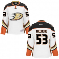 Shea Theodore Women's Reebok Anaheim Ducks Authentic White Jersey