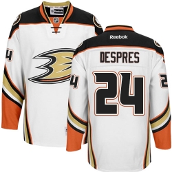 Simon Despres Reebok Anaheim Ducks Premier White Away NHL Jersey