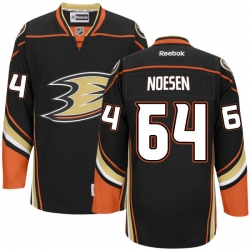 Stefan Noesen Reebok Anaheim Ducks Premier Black Team Color Jersey