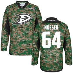 Stefan Noesen Reebok Anaheim Ducks Premier Camo Digital Veteran's Day Practice Jersey