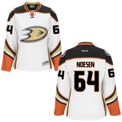 Stefan Noesen Women's Reebok Anaheim Ducks Premier White Jersey