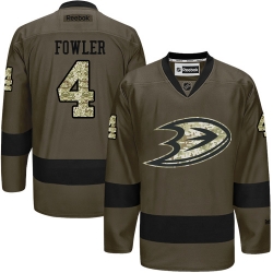 Cam Fowler Reebok Anaheim Ducks Authentic Green Salute to Service NHL Jersey