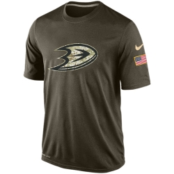 NHL Anaheim Ducks Nike Olive Salute To Service KO Performance Dri-FIT T-Shirt