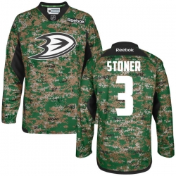 Clayton Stoner Reebok Anaheim Ducks Authentic Camo Digital Veteran's Day Practice Jersey