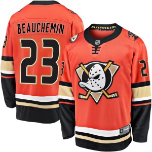 Francois Beauchemin Men's Fanatics Branded Anaheim Ducks Premier Orange Breakaway 2019/20 Alternate Jersey