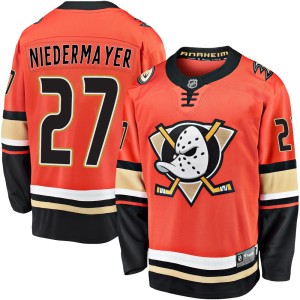 Scott Niedermayer Men's Fanatics Branded Anaheim Ducks Premier Orange Breakaway 2019/20 Alternate Jersey