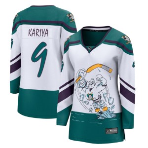 Paul Kariya Women's Fanatics Branded Anaheim Ducks Breakaway White 2020/21 Special Edition Jersey
