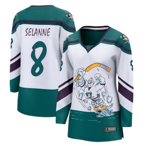 Teemu Selanne Women's Fanatics Branded Anaheim Ducks Breakaway White 2020/21 Special Edition Jersey