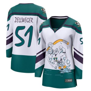 Olen Zellweger Women's Fanatics Branded Anaheim Ducks Breakaway White 2020/21 Special Edition Jersey