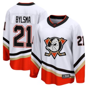 Dan Bylsma Men's Fanatics Branded Anaheim Ducks Breakaway White Special Edition 2.0 Jersey