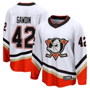 Glenn Gawdin Men's Fanatics Branded Anaheim Ducks Breakaway White Special Edition 2.0 Jersey
