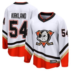 Justin Kirkland Men's Fanatics Branded Anaheim Ducks Breakaway White Special Edition 2.0 Jersey