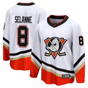 Teemu Selanne Men's Fanatics Branded Anaheim Ducks Breakaway White Special Edition 2.0 Jersey