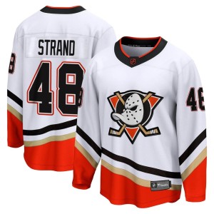 Austin Strand Men's Fanatics Branded Anaheim Ducks Breakaway White Special Edition 2.0 Jersey