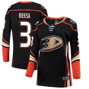 Kevin Bieksa Women's Fanatics Branded Anaheim Ducks Breakaway Black Home Jersey