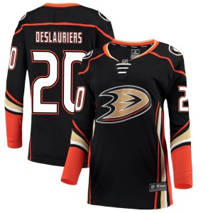 Nicolas Deslauriers Women's Fanatics Branded Anaheim Ducks Breakaway Black Home Jersey