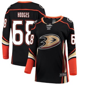 Tom Hodges Women's Fanatics Branded Anaheim Ducks Breakaway Black Home Jersey