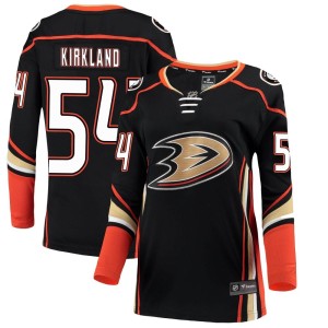 Justin Kirkland Women's Fanatics Branded Anaheim Ducks Breakaway Black Home Jersey