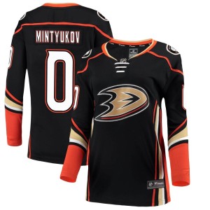 Pavel Mintyukov Women's Fanatics Branded Anaheim Ducks Breakaway Black Home Jersey