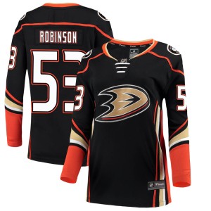 Buddy Robinson Women's Fanatics Branded Anaheim Ducks Breakaway Black Home Jersey