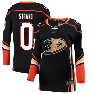 Austin Strand Women's Fanatics Branded Anaheim Ducks Breakaway Black Home Jersey