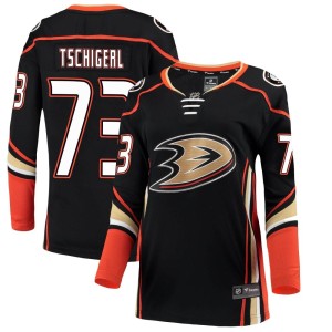 Sean Tschigerl Women's Fanatics Branded Anaheim Ducks Breakaway Black Home Jersey