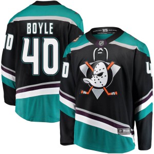 Kevin Boyle Men's Fanatics Branded Anaheim Ducks Breakaway Black Alternate Jersey