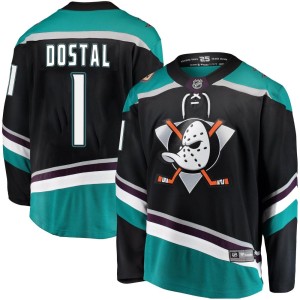 Lukas Dostal Men's Fanatics Branded Anaheim Ducks Breakaway Black Alternate Jersey