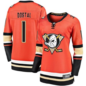 Lukas Dostal Women's Fanatics Branded Anaheim Ducks Premier Orange Breakaway 2019/20 Alternate Jersey