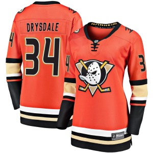Jamie Drysdale Women's Fanatics Branded Anaheim Ducks Premier Orange Breakaway 2019/20 Alternate Jersey